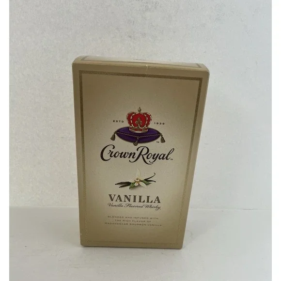 Crown Royal VANILLA Decanter Bag & Box EMPTY Soft Beige Bag + Bottle Box w Logos - Picture 3 of 12